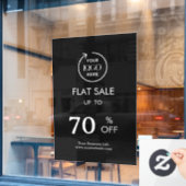 最終セール | 企業イベント ストア割引 ブラック ウィンドウサイン (カフェ窓)