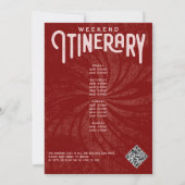 最終ディスコボールコケットさくらんぼレッドバチェロレッテ 招待状 (裏面)