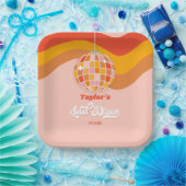 最終ディスコレトロ70sバチェロレッテ週末パーティー ペーパープレート (パーティー)