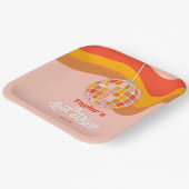 最終ディスコレトロ70sバチェロレッテ週末パーティー ペーパープレート (傾斜あり)