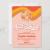 最終ディスコレトロ70sバチェロレッテ週末パーティー 招待状 (正面)