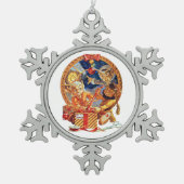 最終パッケージオーナメント スノーフレークピューターオーナメント (正面)