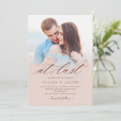 最終フォト結婚式招待状 サンキューカード (スタンド正面)