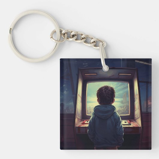 最終レベル | レトロアーケードドリーム キーホルダー (正面)