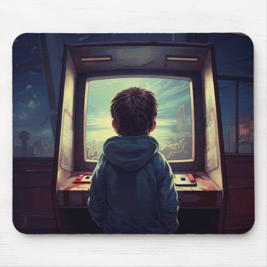 最終レベル | レトロアーケードドリーム マウスパッド (正面)