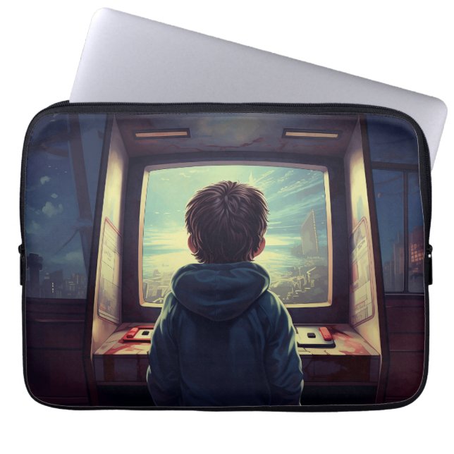 最終レベル | レトロアーケードドリーム ラップトップスリーブ (正面)