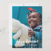 最終公式の姓2写真の採用 案内状 (正面)