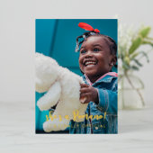 最終公式の姓2写真の採用 箔招待状 (立ち正面)