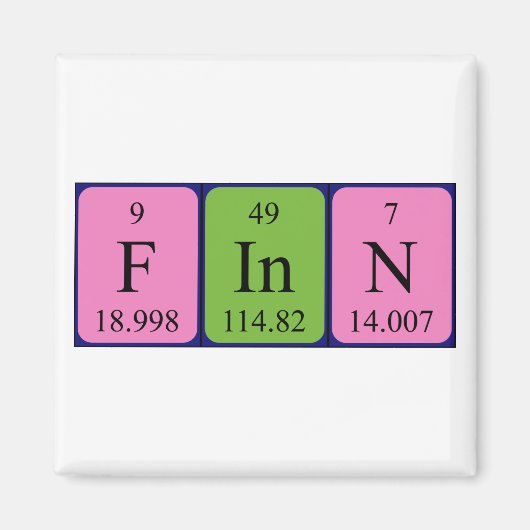 最終周期表名磁石 マグネット (正面)