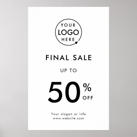 最終売却 |ビジネスイベントのロゴストア割引 ポスター (正面)