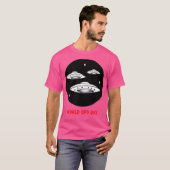 最終宇宙L Iラブ宇宙LワールドUfoデイL Xファイル Tシャツ (正面フル)