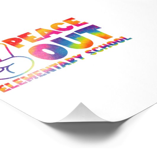 最終日の和平アウト小学校絞り染め フォトプリント            (角)