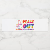 最終日の和平アウト小学校絞り染め ペットボトルラベル (シングルラベル)