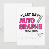 最終日2024-2025卒業 招待状 (正面/裏面)