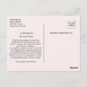 最終日 新築住宅 不動産 エージェント ポストカード (裏面)