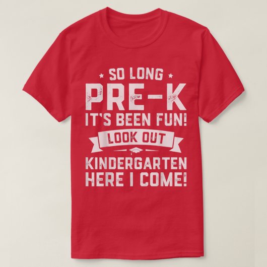 最終日K前幼稚園ここに卒業来 Tシャツ (デザイン正面)