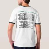 最終的なアルミニウム犬の木枠 Tシャツ (裏面フル)