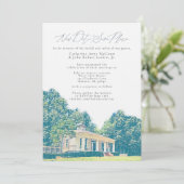 最終的なキャサリン & ボー 日程を変更して！ 招待状 (スタンド正面)