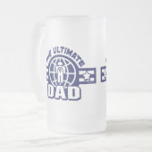 最終的なパパのロゴのギア フロストグラスビールジョッキ (正面左)