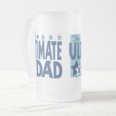 最終的なパパの青 フロストグラスビールジョッキ (正面左)