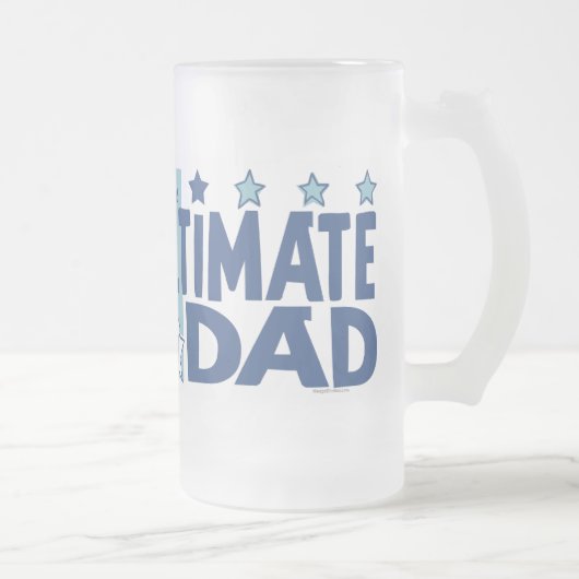 最終的なパパの青 フロストグラスビールジョッキ (右)