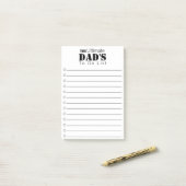 最終的なパパのTo Doリスト ポストイット (デスク上)