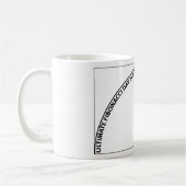 最終的なフィボナッチ日の時 コーヒーマグカップ (左)