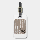 最終的なフリズビーのナット ラゲッジタグ (正面縦)