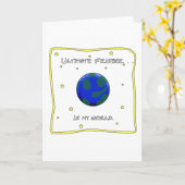 最終的なフリズビーは私の世界です カード (黄色い花)