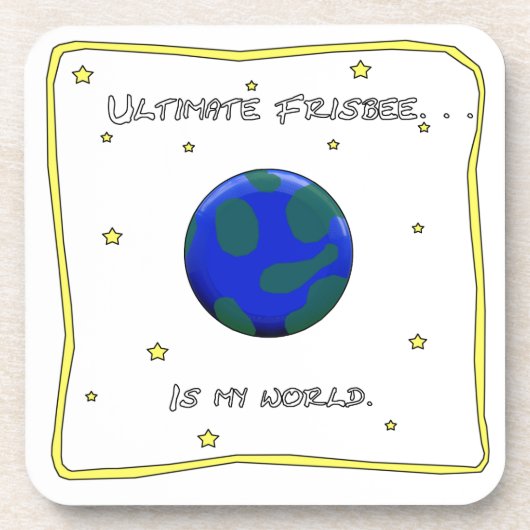最終的なフリズビーは私の世界です コースター (正面)