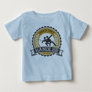 最終的なフリズビー-お父さんの小さい扱う人 ベビーTシャツ