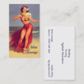 最終的なワックスのラウンジ版実際に 名刺 (正面/裏面)