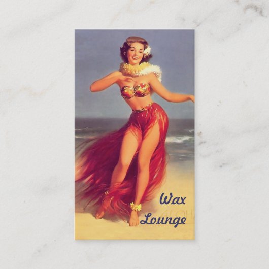 最終的なワックスのラウンジ版実際に 名刺 (正面)