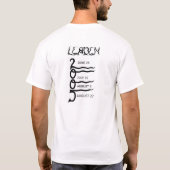 最終的な円形 Tシャツ (裏面)