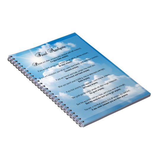 最終的な分析: "とにかくして下さいそれを" ノートブック (右側)