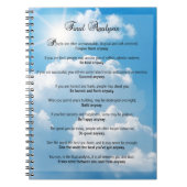 最終的な分析: "とにかくして下さいそれを" ノートブック (正面)