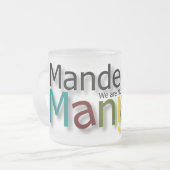 最終的な曇らされたマグ フロストグラスマグカップ (正面左)