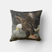 最終的な白頭鷲 クッション (裏面)