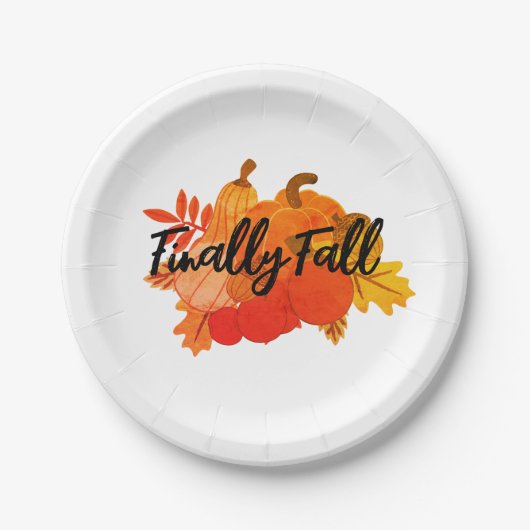 最終的な秋 ペーパープレート (正面)