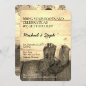 最終的な結婚式招待状 招待状 (正面/裏面)