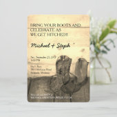 最終的な結婚式招待状 招待状 (スタンド正面)