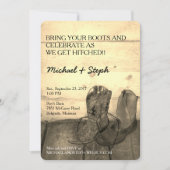 最終的な結婚式招待状 招待状 (正面)