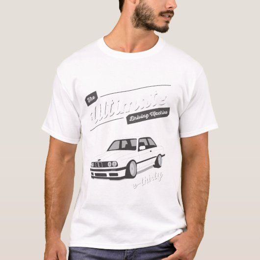 最終的な運転機械、E30 BMW Tシャツ (正面)