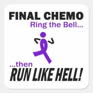最終的なChemoは多くを-すみれ色のリボン走ります スクエアシール