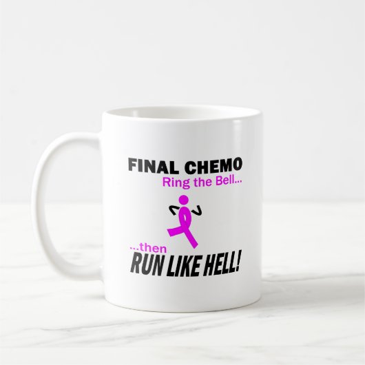 最終的なChemoは多くを-乳癌走ります コーヒーマグカップ (左)