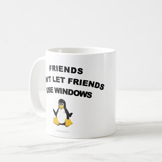 最終的なLinuxのユーザーのマグ コーヒーマグカップ (正面左)
