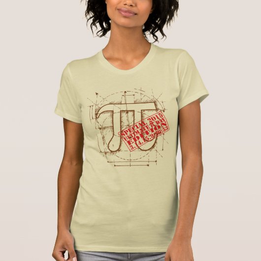 最終的なPi日2015の特集号 Tシャツ (正面)