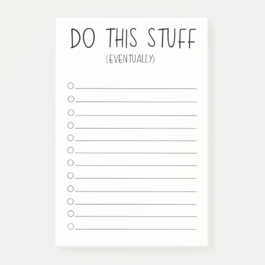 最終的にこの物を行う ポストイット (正面)