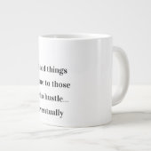 最終的にハッスル – マおもしろいグやる気を起こさせる ジャンボコーヒーマグカップ (正面右)