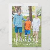 最終的に公式に2つの写真の採用 案内状 (正面)